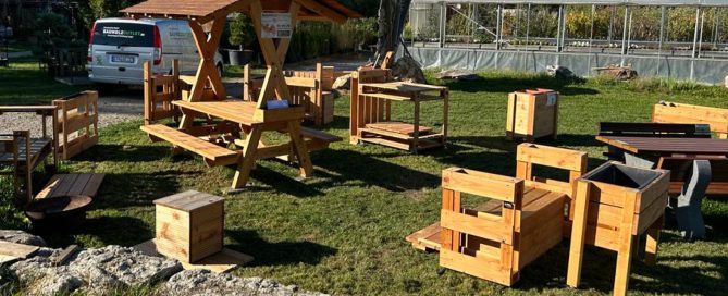 Messestand und Garten Ausstattung – Messestand auf dem Landfest