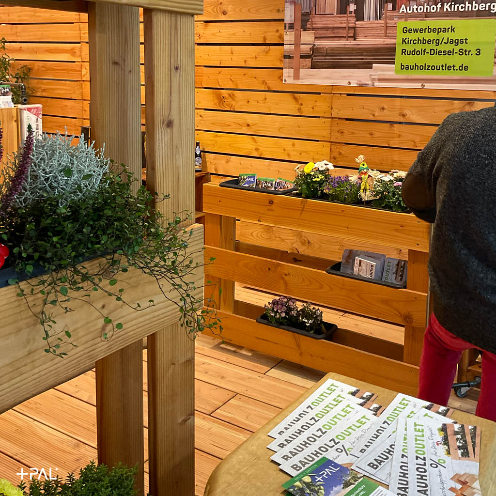 Messestand aus Holz - Messesystem Motiv 2