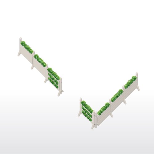 Sichtschutz Gastronomie Terrasse oder Raumtrenner Aussengastronomie mit PF120+ Fuss Beispiel 3