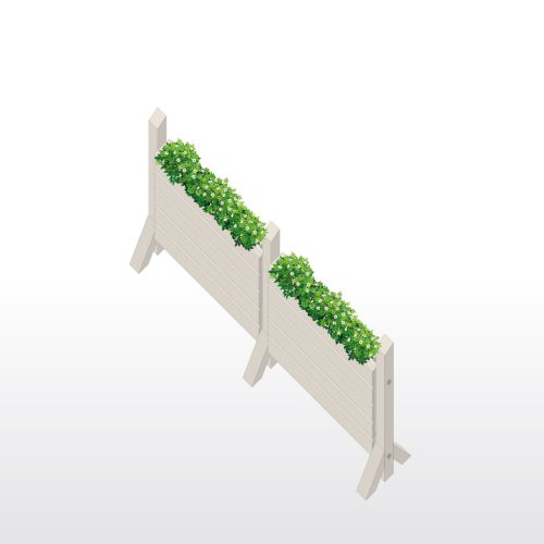 Sichtschutz Gastronomie Terrasse oder Raumtrenner Aussengastronomie mit PF120+ Fuss Element 6